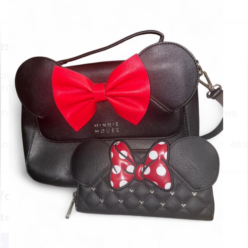 Loungefly x Minnie Mouse Ears & Bow Crossbody Handbag.